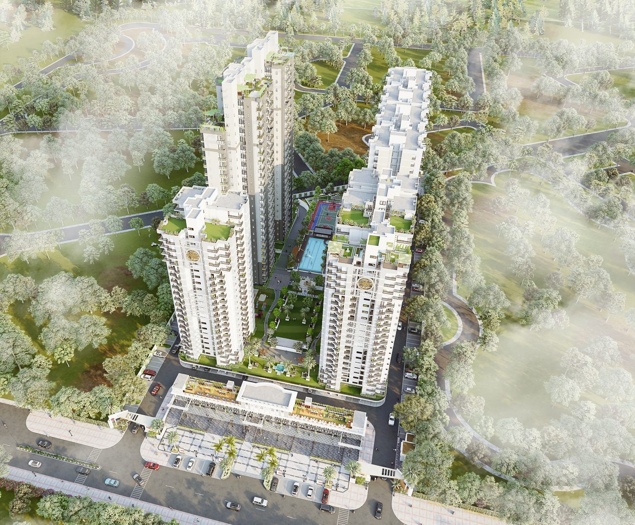 Vayu @ KVD Windpark · aerial view of the development